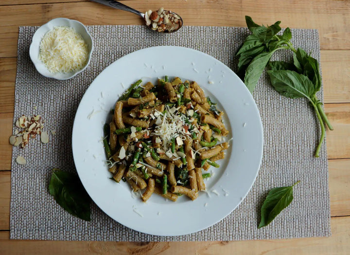Green Bean Pesto Pasta