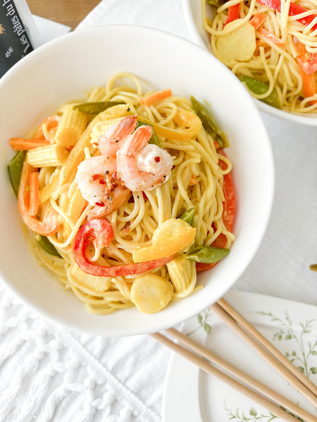 Spicy Lemon Turmeric Spaghetti